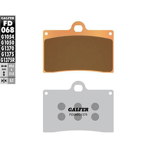 Pastillas de freno Gas Gas SM 125/450 >2005 Galfer - sinterizadas sport FD068G1375
