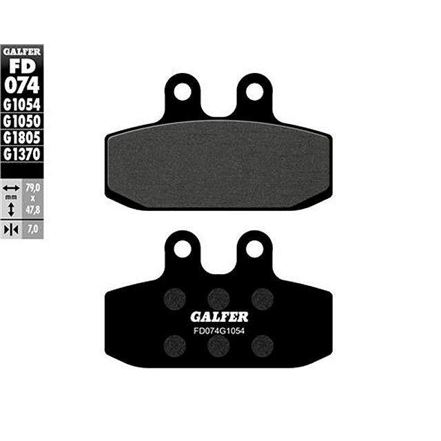 Pastillas de freno Yamaha DT 125 LC >1987 Galfer - organicas FD074G1054
