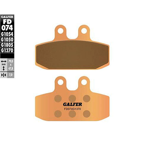 Pastillas de freno Yamaha DT 125 LC >1987 Galfer - sinterizadas FD074G1370