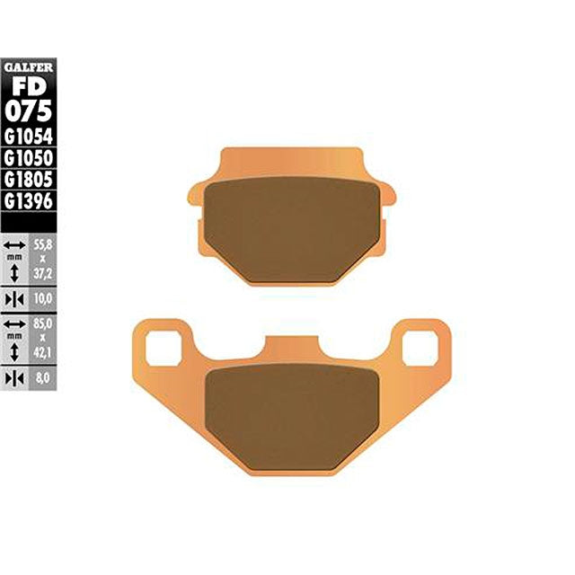 Pastillas de freno Aprilia RX 125 4T 16-22 Galfer - sinterizadas FD075G1396