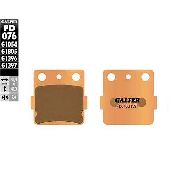 Pastillas de freno Kawasaki KX 80/85 Galfer FD076G1397