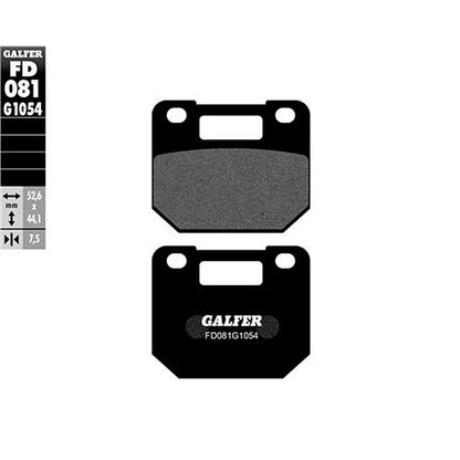 Pastillas de freno Pinza Voca / Stage6 4 pistones Galfer - semi-metal FD081G1054