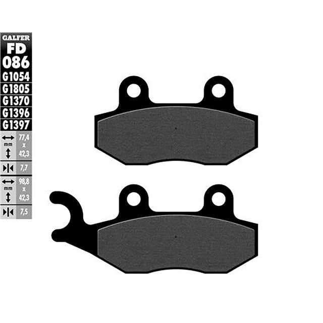 Pastillas de freno Husqvarna CR 125/250 Galfer - semi-metal FD086G1054