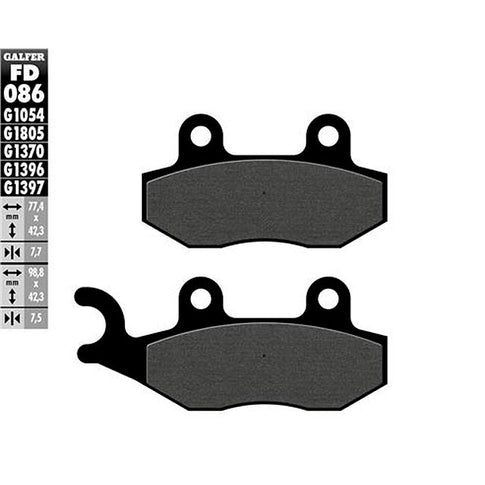 Pastillas de freno Husqvarna CR 125/250 Galfer - semi-metal FD086G1054