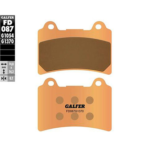 Pastillas de freno HM Derapage 125 >2011 Galfer - sinterizadas FD087G1370