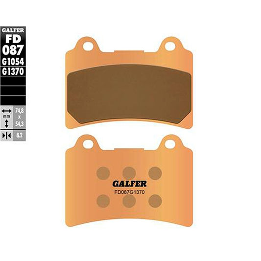 Pastillas de freno HM Derapage 125 >2011 Galfer - sinterizadas FD087G1370