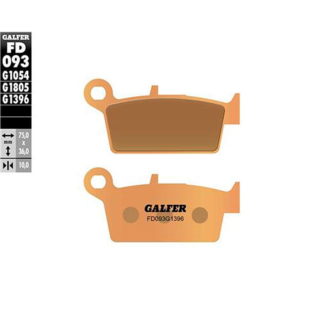 Pastillas de freno Gas Gas EC 125/200/250/300/400/450 Galfer - sinterizadas FD093G1396