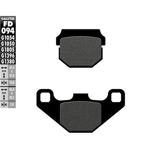 Pastillas de freno Kawasaki KX 80/100 Galfer FD094G1050