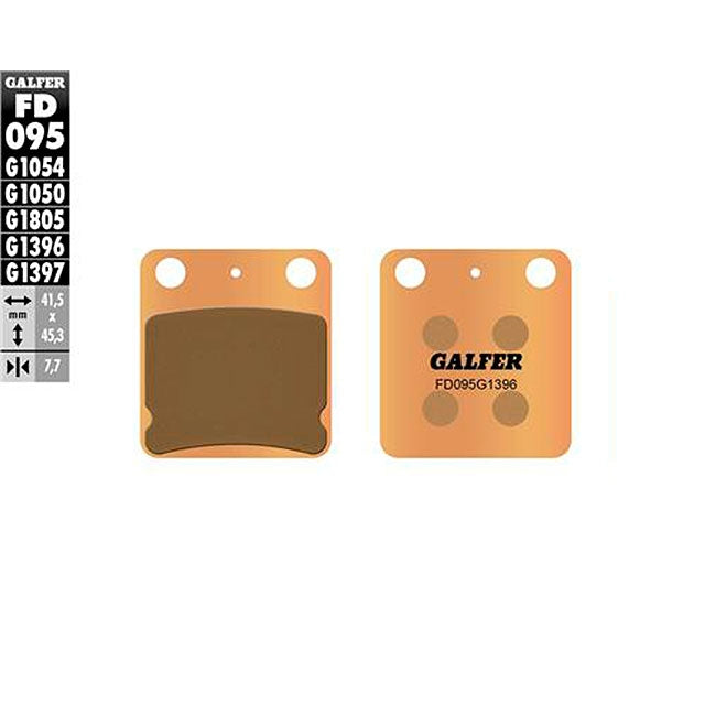 Pastillas de freno traseras Kawasaki KX 65 05-23 Galfer - sinterizadas FD095G1396
