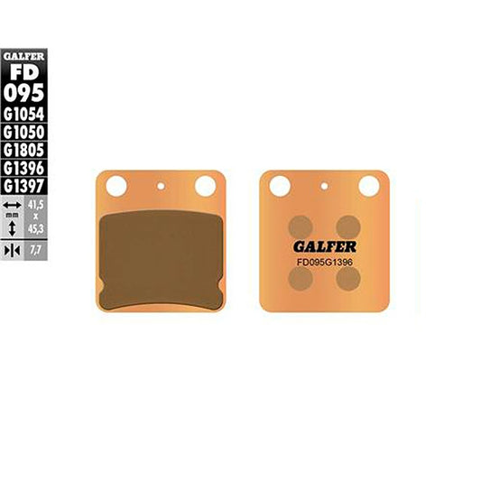 Pastillas de freno traseras Kawasaki KX 65 05-23 Galfer - sinterizadas FD095G1396