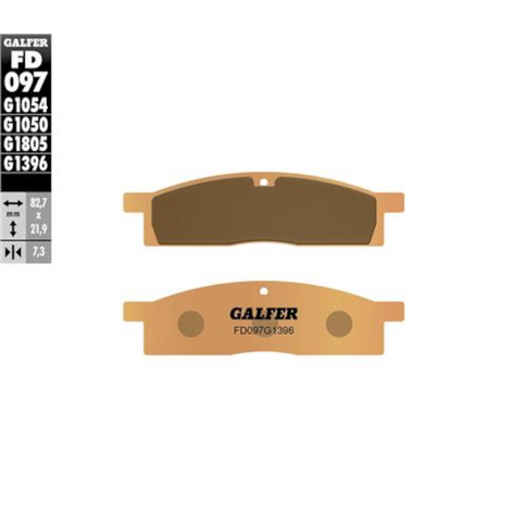 Pastillas de freno Yamaha YZ 65/80/85 >2018 Galfer - sinterizadas offroad FD097G1396