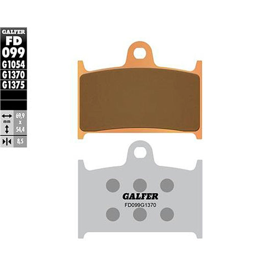 Pastillas de freno Suzuki GSX 600/750 R-RR >1989 Galfer - sinterizadas sport FD099G1375
