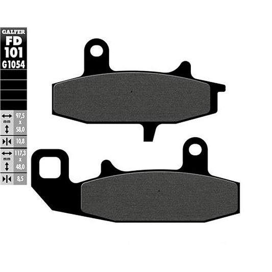 Pastillas de freno Suzuki DR 650/750/800 Galfer - semi-metal FD101G1054