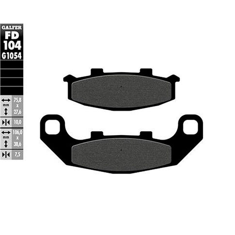 Pastillas de freno Kawasaki GPZ 500 S >1993 Galfer FD104G1054
