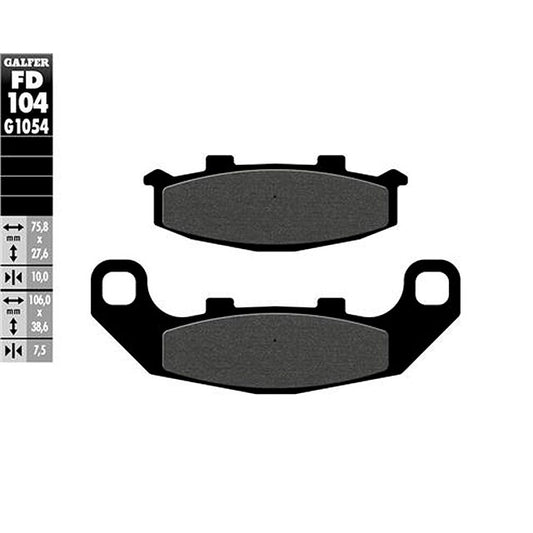 Pastillas de freno Kawasaki GPZ 500 S >1993 Galfer FD104G1054
