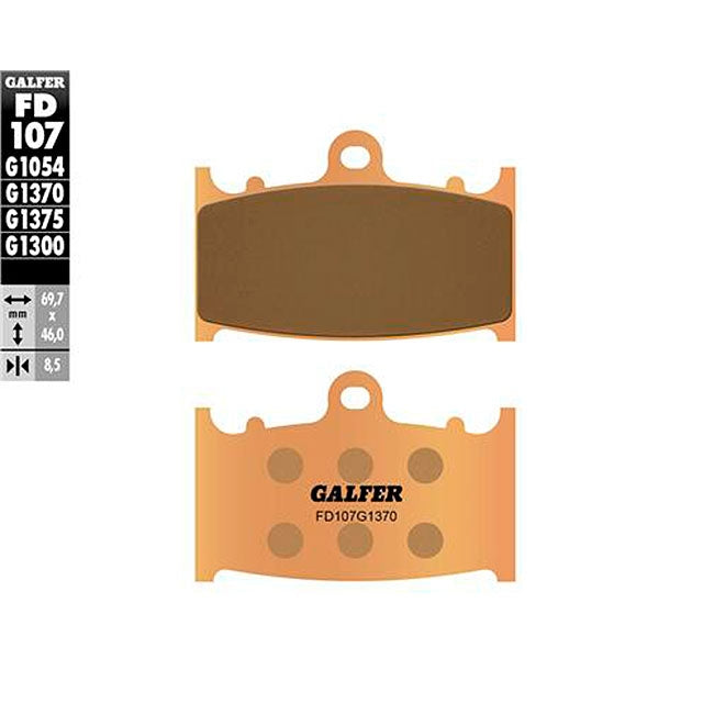 Pastillas de freno Kawasaki ZZR 1100/1200 >1993 Galfer - sinterizadas sport FD107G1375