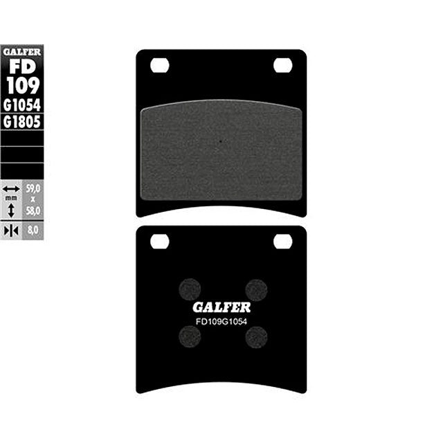 Pastillas de freno delanteras Suzuki GSX 600/750/1100 Galfer - semi-metal FD109G1054