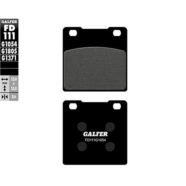 Pastillas de freno Suzuki GS 500 F >2006 Galfer - semi-metal FD111G1054