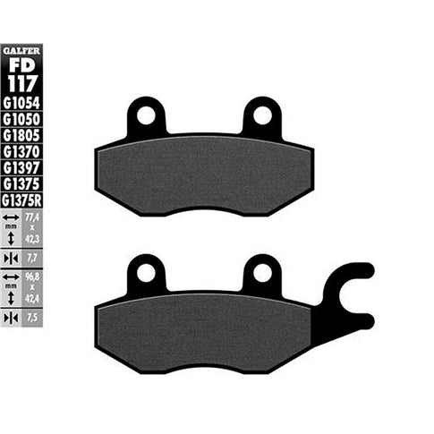 Pastillas de freno Daelim Roadwin 250 R FI >2011 Galfer - semi-metal FD117G1054