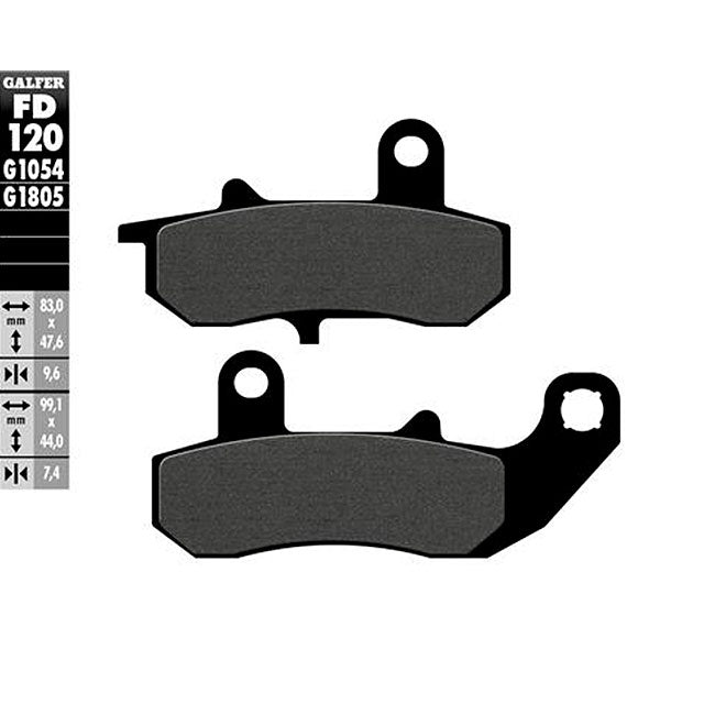 Pastillas de freno Suzuki DR 600/650/750/800 Galfer - semi-metal FD120G1054