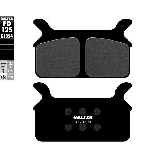 Pastillas de freno Harley Davidson HT Series Galfer - semi-metal FD125G1054