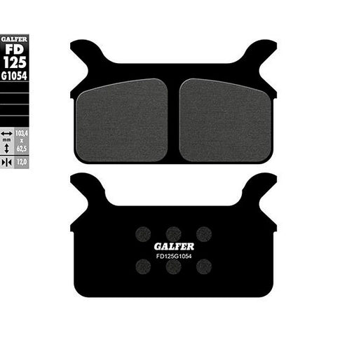 Pastillas de freno Harley Davidson HT Series Galfer - semi-metal FD125G1054