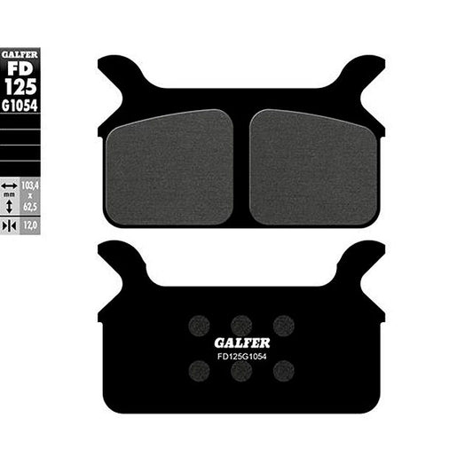 Pastillas de freno Harley Davidson HT Series Galfer - semi-metal FD125G1054