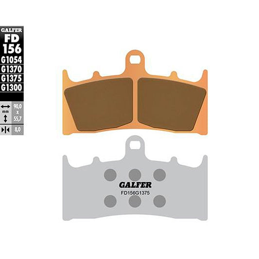 Pastillas de freno GSX 1300 R Hayabusa 99-07 Galfer - sinterizadas sport FD156G1375