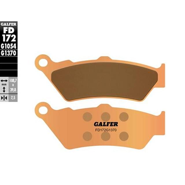Pastillas de freno BMW R 1200/1250 R/RS Galfer - sinterizadas FD172G1370