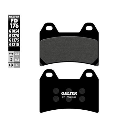 Pastillas de freno Aprilia RSV Mille R/SP >2000 Galfer - semi-metal