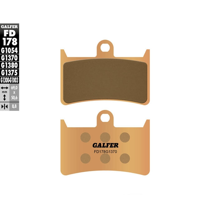 Pastillas de freno Yamaha MT-09 13-20 Galfer - sinterizadas FD178G1370