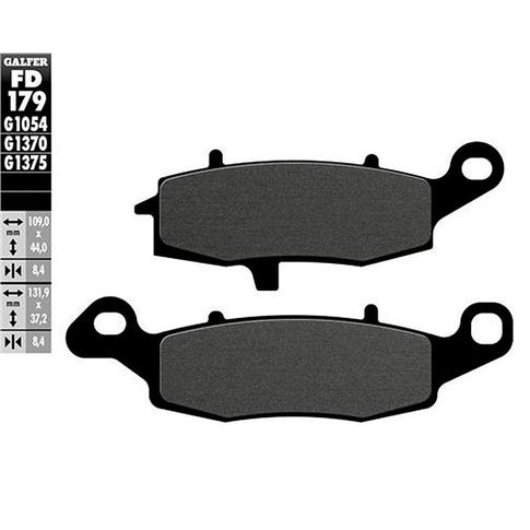 Pastillas de freno derechas Suzuki DL V-Strom 650 >2004 Galfer - semi-metal FD179G1054