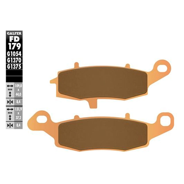 Pastillas de freno derechas Suzuki DL V-Strom 650 >2004 Galfer - sinterizadas