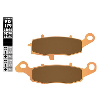 Pastillas de freno derechas Suzuki DL V-Strom 650 >2004 Galfer - sinterizadas