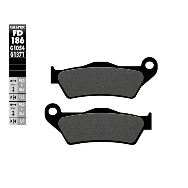 Pastillas de freno BMW K 1200 R >2005 Galfer - semi-metal