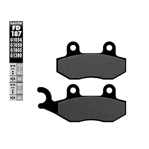 Pastillas de freno Kawasaki Ninja H2 SX >2018 Galfer FD187G1050
