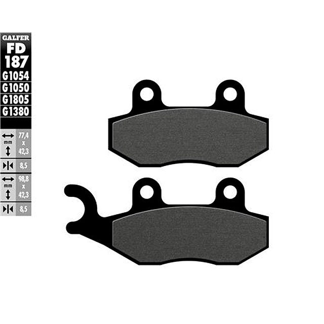 Pastillas de freno Kawasaki Ninja H2 SX >2018 Galfer - semi-metal FD187G1054