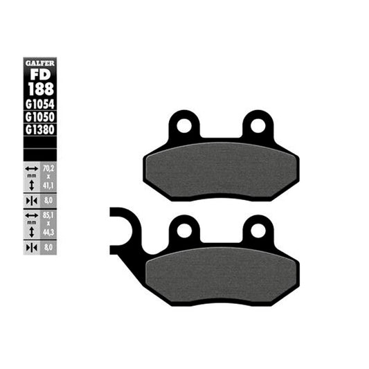 Pastillas de freno Peugeot Tweet 125/150 Galfer FD188G1050