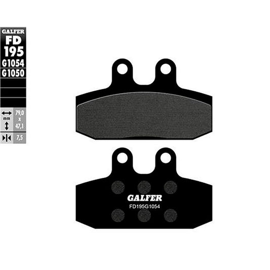Pastillas de freno Honda Bali 50 SJ 50/100 >1995 Galfer - semi-metal FD195G1054