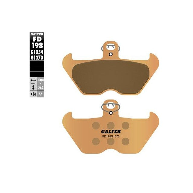 Pastillas de freno delanteras BMW K 1200-1300 / R 1100-1150-1200 Galfer - sinterizadas FD198G1370