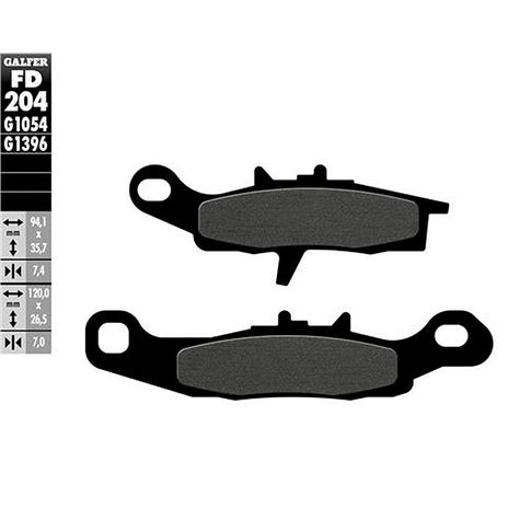 Pastillas de freno Kawasaki KX 85/100 >2000 Galfer - semi-metal FD204G1054