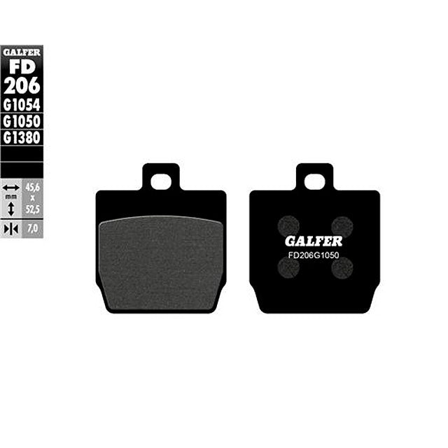 Rear brake pads Yamaha Aerox 50/100 >1997 Galfer
