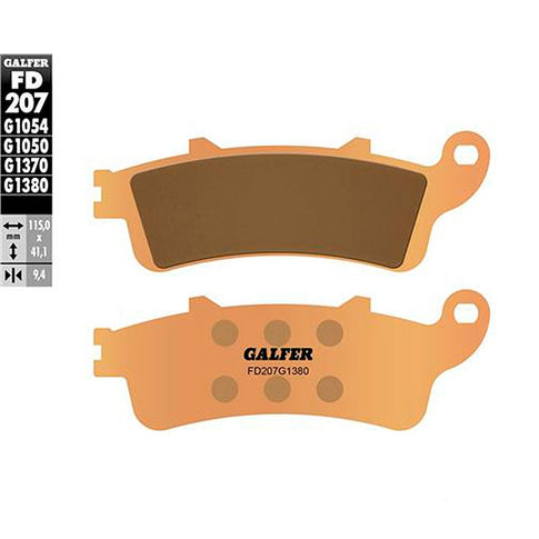 Pastillas de freno Honda Foresight FES 250 >1997 Galfer - sinterizadas scooter FD207G1380