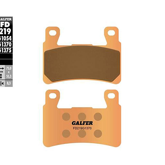 Pastillas de freno Harley Davidson FLDE Deluxe 1745 >2018 Galfer - sinterizadas FD219G1370