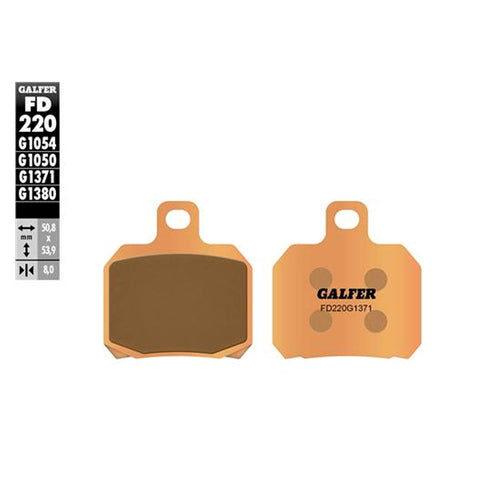 Aprilia RS 50 >2007 brake pads Galfer - sintered