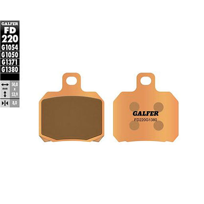 Pastillas de freno Aprilia RS 50 >2007 Galfer - sinterizadas scooter FD220G1380