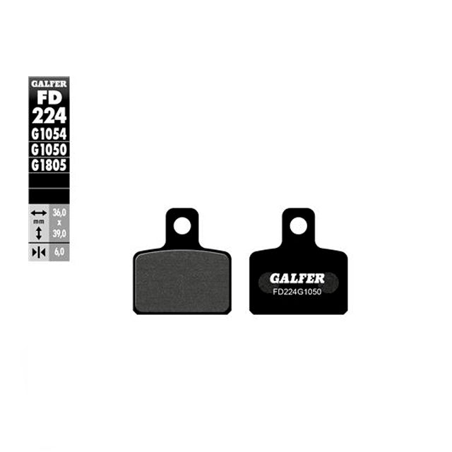 Pastillas de freno traseras Beta EVO 125/250 >2014 Galfer FD224G1050