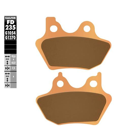 Pastillas de freno Harley Davidson Road King 00-07 Galfer - sinterizadas FD235G1370