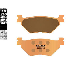 Pastillas de freno traseras Yamaha T-Max 500/530/560 Galfer - sinterizadas