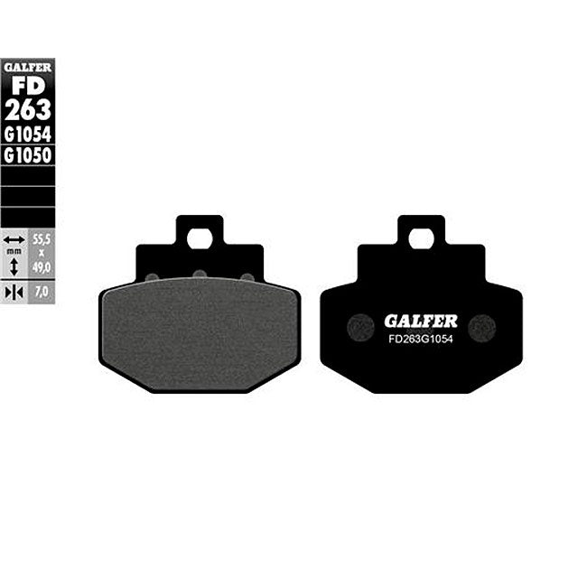 Pastillas de freno traseras Gilera Runner VX/VXR 125/180/200 Galfer - orgánicas FD263G1050